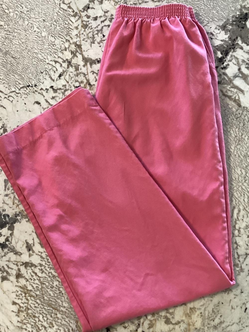 Alfred Dunner Raspberry Pink Women's Pull On Trousers Elastic Waist Size 8